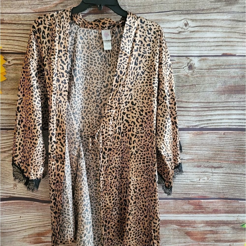 In bloom Women's Short animal print robe XS Pre-owned